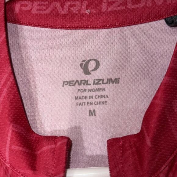 Pearl Izumi women’s pink zipper front bike short sleeve shirt - Picture 3 of 7